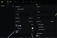 Interface of the PUBG: Battlegrounds cheat by Ancient — Section number 1