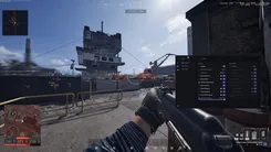 Ancient in Wardogs: ESP labels along a fence with the ESP menu open on the right