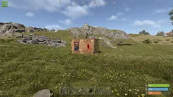 Rust gameplay with the SMG Chams cheat — screenshot 1