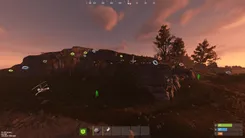 Rust gameplay with the SMG Chams++ cheat — screenshot 4