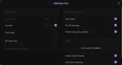 Interface of the Escape From Tarkov cheat by Medusa Lite — section 10