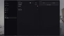 UDP menu for Rust on the Config tab: menu scale, language, accent color, safe mode, save, reload and clear marks
