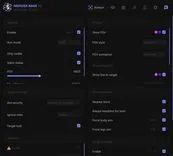 Interface of the EFT cheat by Medusa — section 1