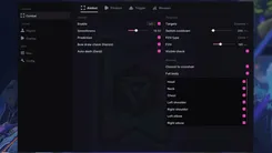 UDP menu for Overwatch on the Aimbot tab: smoothness 19.5, prediction, Hanzo bow draw check, Genji auto dash, FOV 180 px and hitboxes from head to elbows