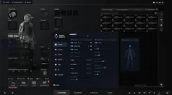 Ghost Full menu over the Arena Breakout: Infinite stash, Aimbot tab: field of view, smooth, visible check, target, aim method, hitbox and humanize settings