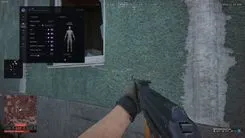 Visuals tab with box turned off and name, weapon, skeleton, distance, visible check and health bar switched on, ESP range at 480 m; the Preview panel shows the layout on a dummy labelled Name and FN SCAR-L