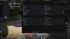 Xernel menu for Aion 2 on the Visuals tab: names, distance, HP and guild labels, skeleton and object markers, radar 100 m, attack warnings
