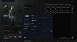 Ghost Full menu, Radar tab: outline, background, point style, size, max distance and the compass bar