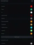 Ancient Radar colour settings for Delta Force: Hawk Ops: enemies, team, AI, dead, knocked and visible targets, and bosses