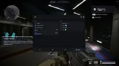 Xernel menu for Warface on the Radar tab: rotate with view, clamp to edge, 50 m range, 220 px size and background, border, enemy and team colors