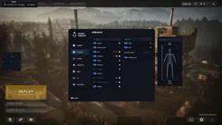 Ghost Wardogs menu, Visuals tab: box, skeleton, name, distance, faction, snapline, offscreen arrows and health, plus state and ADS indicators with a model preview