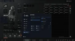 Ghost Full menu, Settings tab: the FULL config with create, save, load, export and import, watermark, keybind indicator, shadow text, menu key and DPI scale