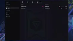 UDP menu for Overwatch on the Chams tab: chams with visible RGB, fill opacity 0.20 and 2 px contour