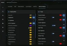 Interface of the Rust cheat by Mason Internal — section 10