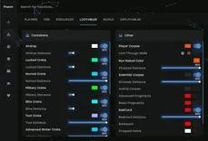 Interface of the Rust cheat by Mason Internal — section 6