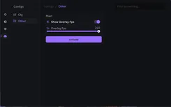 Interface of the Arc Raiders cheat by Ancient — section 7