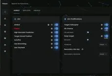 Interface of the Rust cheat by Mason Internal — section 8