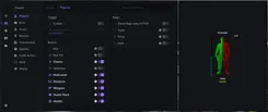 Interface of the Escape From Tarkov cheat by Ancient — visual players section