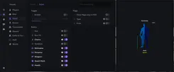 Interface of the Escape From Tarkov cheat by Ancient — visual scavs section