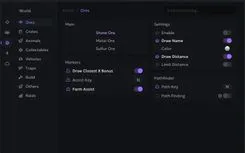 Interface of the Rust cheat by Ancient — Section number 10