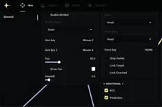 Interface of the PUBG: Battlegrounds cheat by Ancient — Section number 2