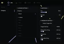 Interface of the Fortnite cheat by Ancient — Section number 2