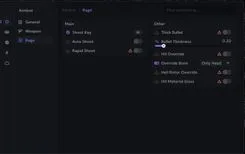 Interface of the Rust cheat by Ancient — Section number 3
