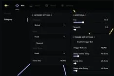 Interface of the Fortnite cheat by Ancient — Section number 4