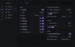 Interface of the Rust cheat by Ancient — Section number 5