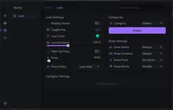 Interface of the Delta Force cheat by Ancient — Section number 5