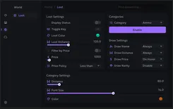 Interface of the Delta Force cheat by Ancient — Section number 7