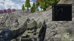 War Thunder gameplay with the SMG cheat — screenshot 1