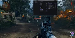 Call of Duty: Warzone gameplay with the Ancient cheat — checking enemies in 1000m away