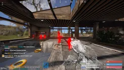 Rust gameplay with the Memez External cheat — screenshot 1