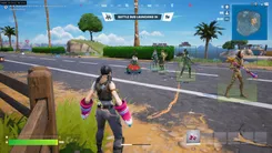 Fortnite gameplay with the Arcane cheat — screenshot 2