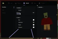 Interface of the Unturned cheat by Ancient — Section number 4
