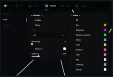 Interface of the Unturned cheat by Ancient — Section number 5