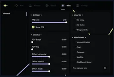 Interface of the Unturned cheat by Ancient — Section number 7