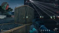 Delta Force gameplay with the Unnamed full cheat — checking enemies through the wall