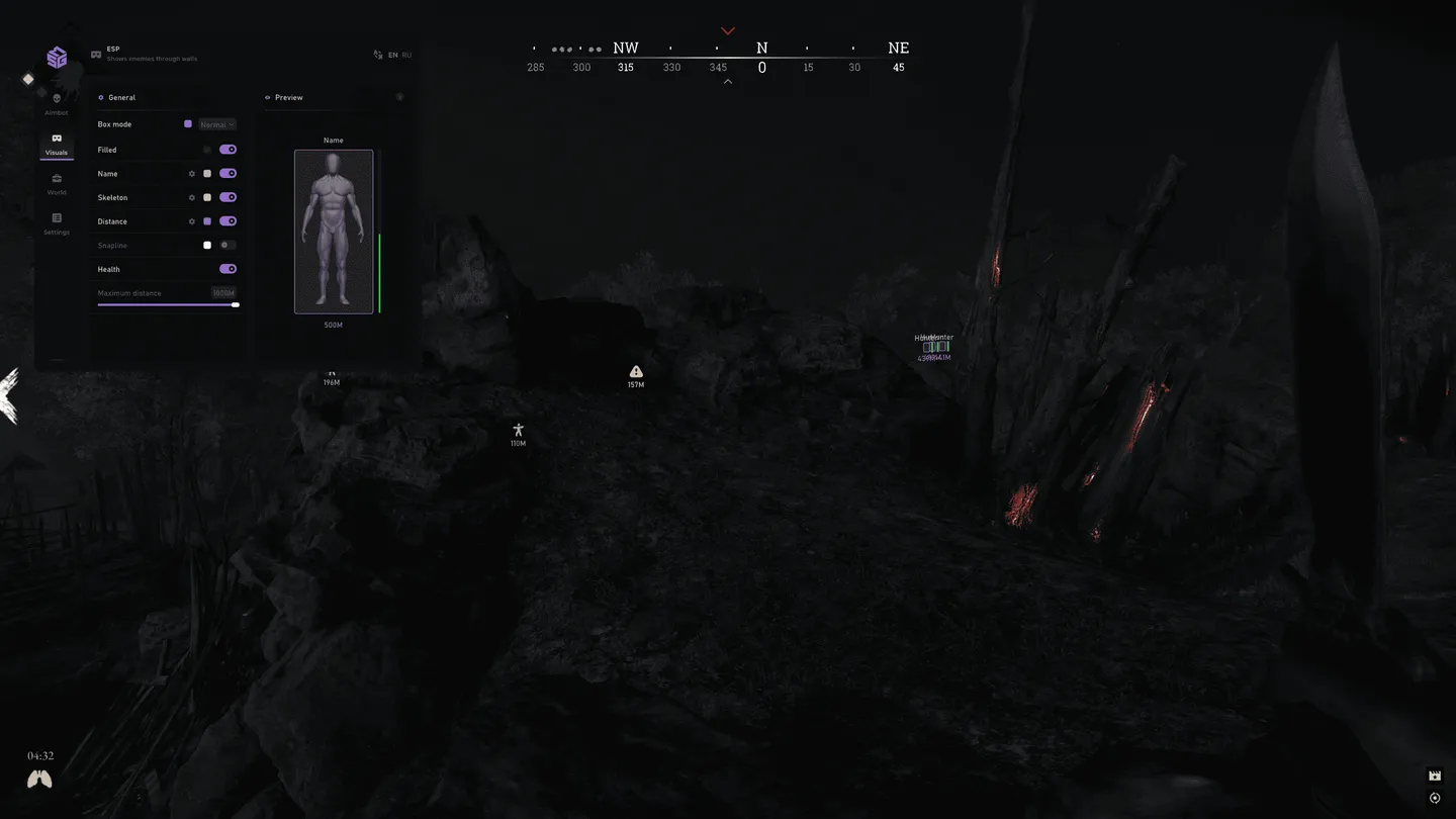 Hunt gameplay with the SMG cheat — screenshot 1