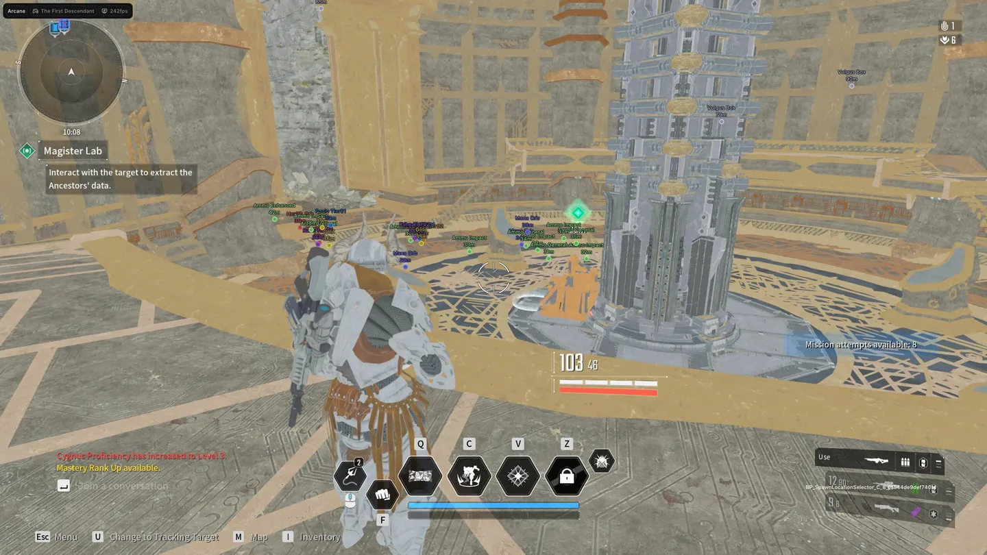 The First Descendant gameplay with the Arcane cheat — screenshot 1
