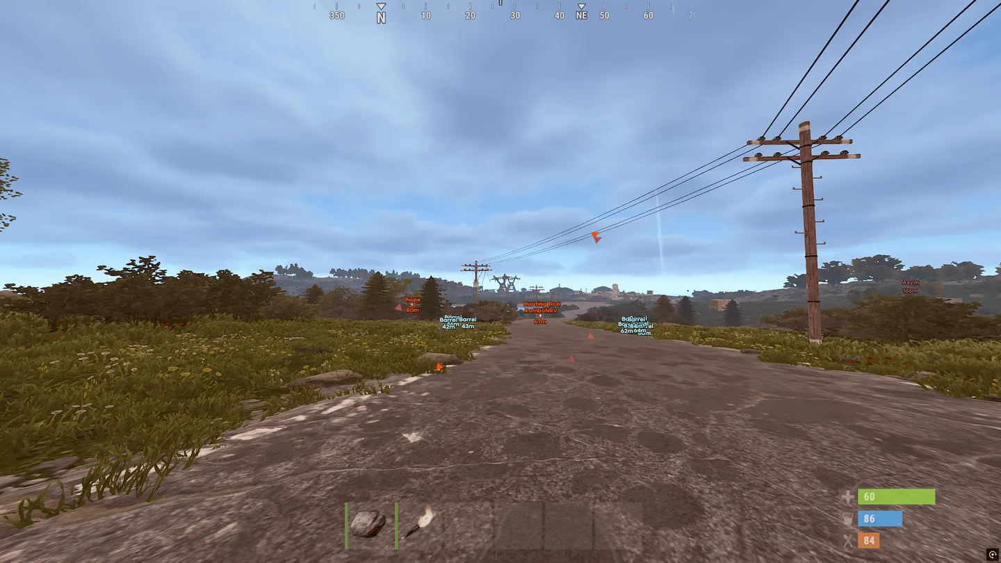 Rust gameplay with the Mason Internal cheat — screenshot 3