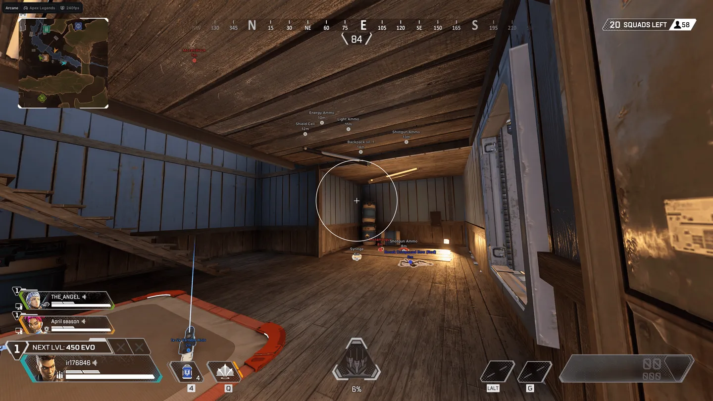 Apex Legends gameplay with the Arcane cheat — screenshot 6