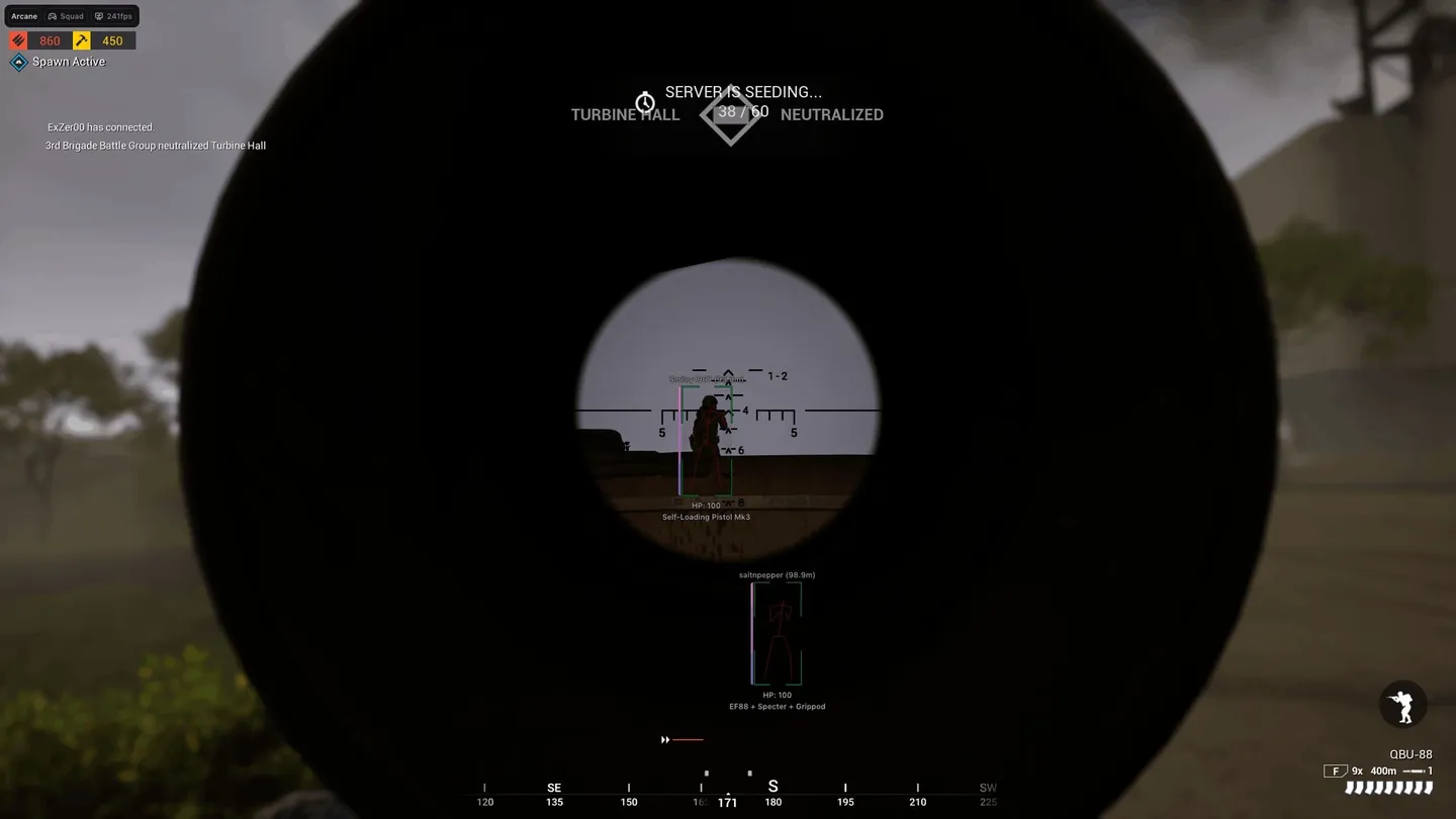 Squad gameplay with the Arcane cheat — screenshot 6