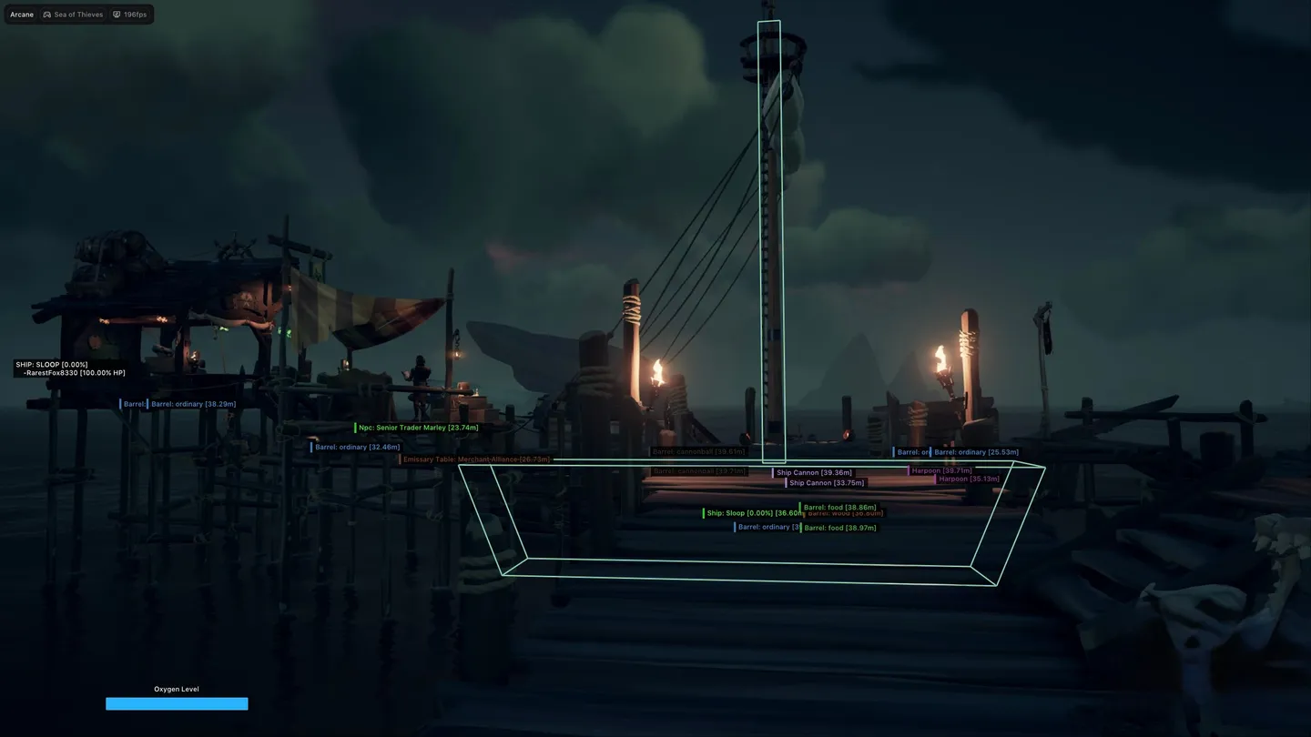 Sea of Thieves gameplay with the Arcane cheat — screenshot 7