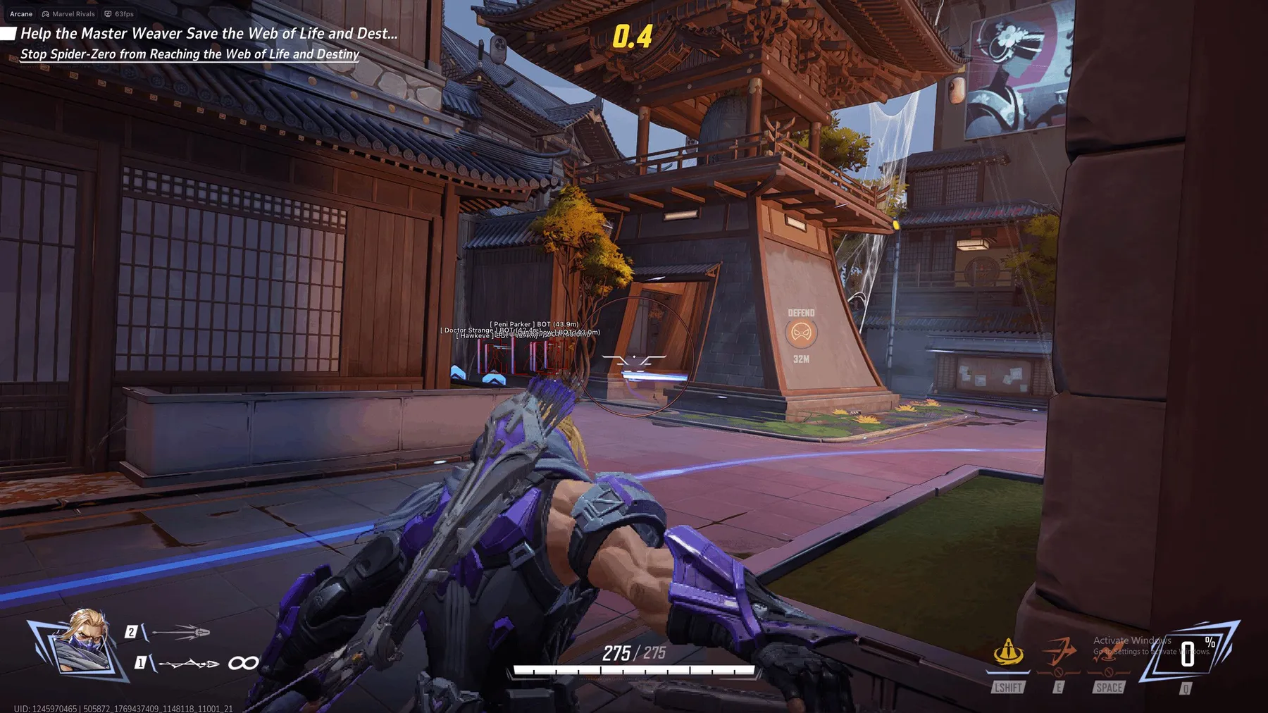 Marvel Rivals gameplay with the Arcane cheat — screenshot 5