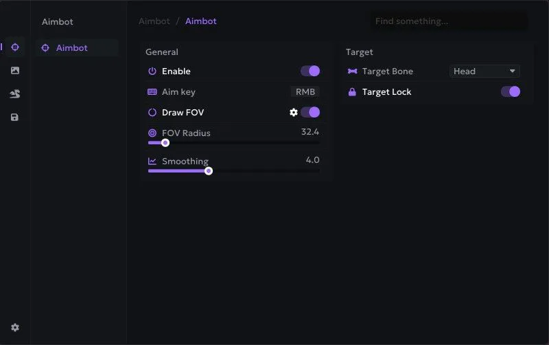 Interface of the Dead by Daylight cheat by Ancient — section 1